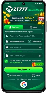 ZT777 Game Register